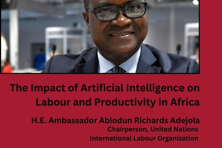 Image thumbnail for Lunch Talk: Ambassador Richards, ” The Impact of Artificial Intelligence on Labour and Productivity in Africa”