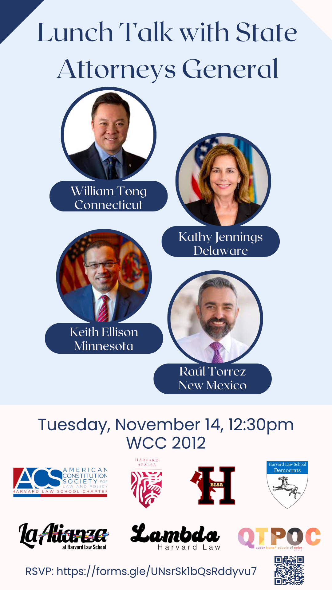 Discussion with the Attorneys General of Connecticut, Delaware, Minnesota, and New Mexico poster