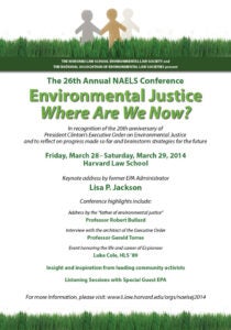 “Environmental Justice: Where Are We Now?” poster