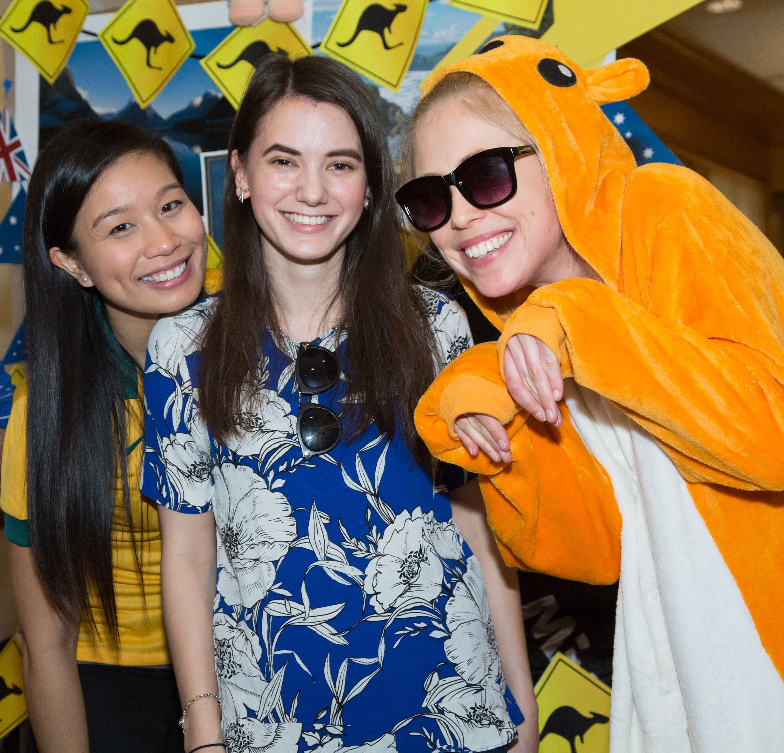 Three women posing together