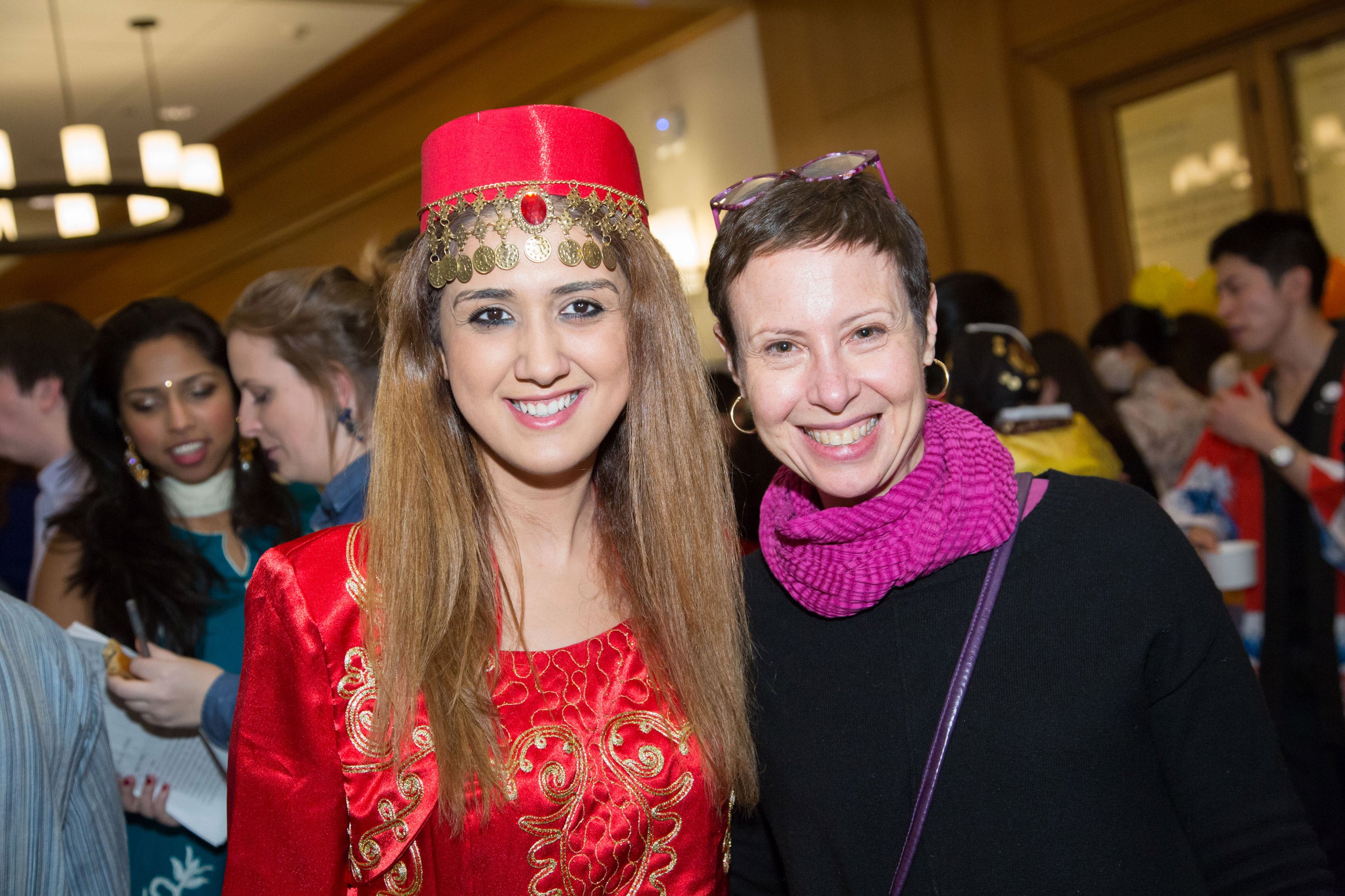 Two women posing together