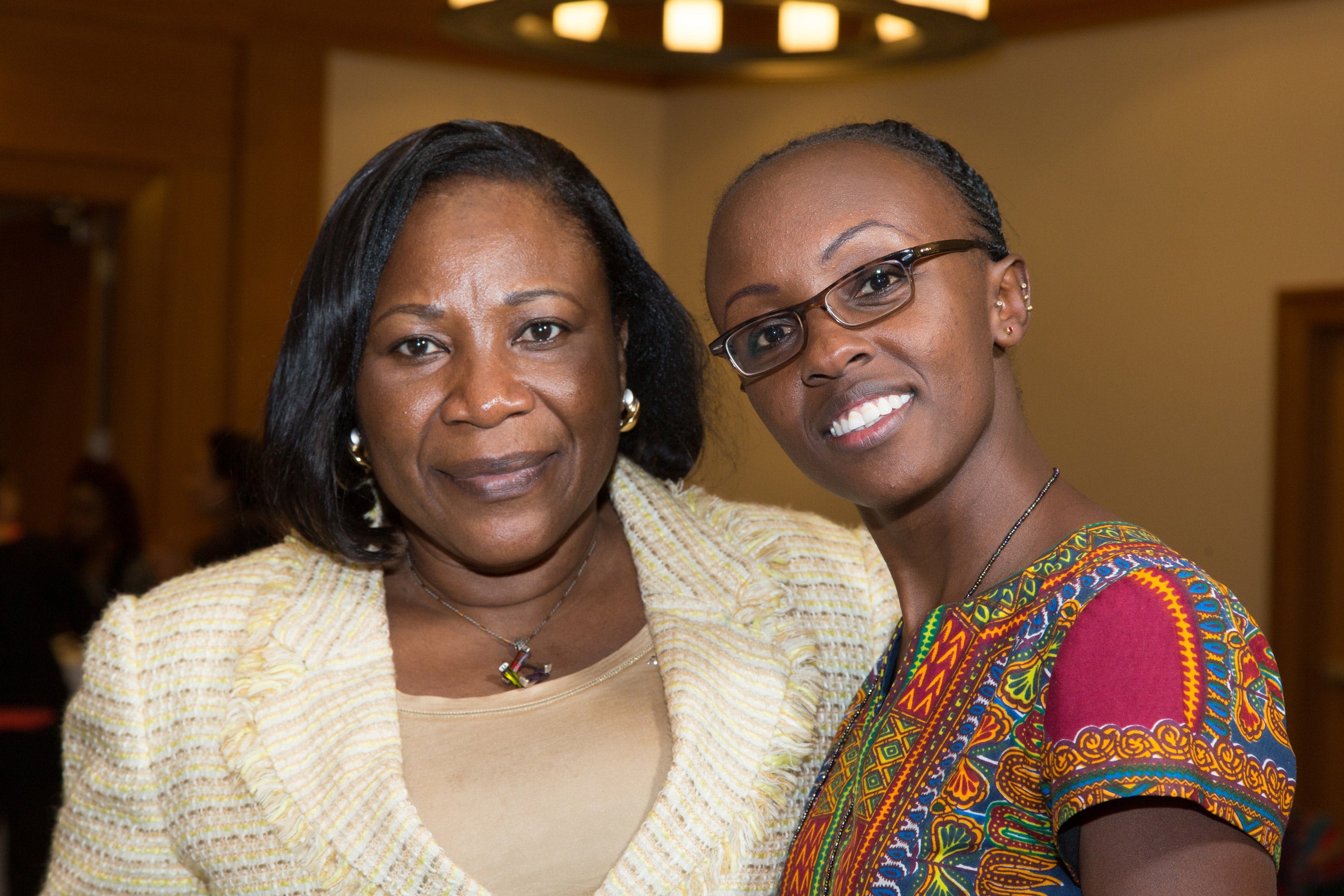 Two women posing together