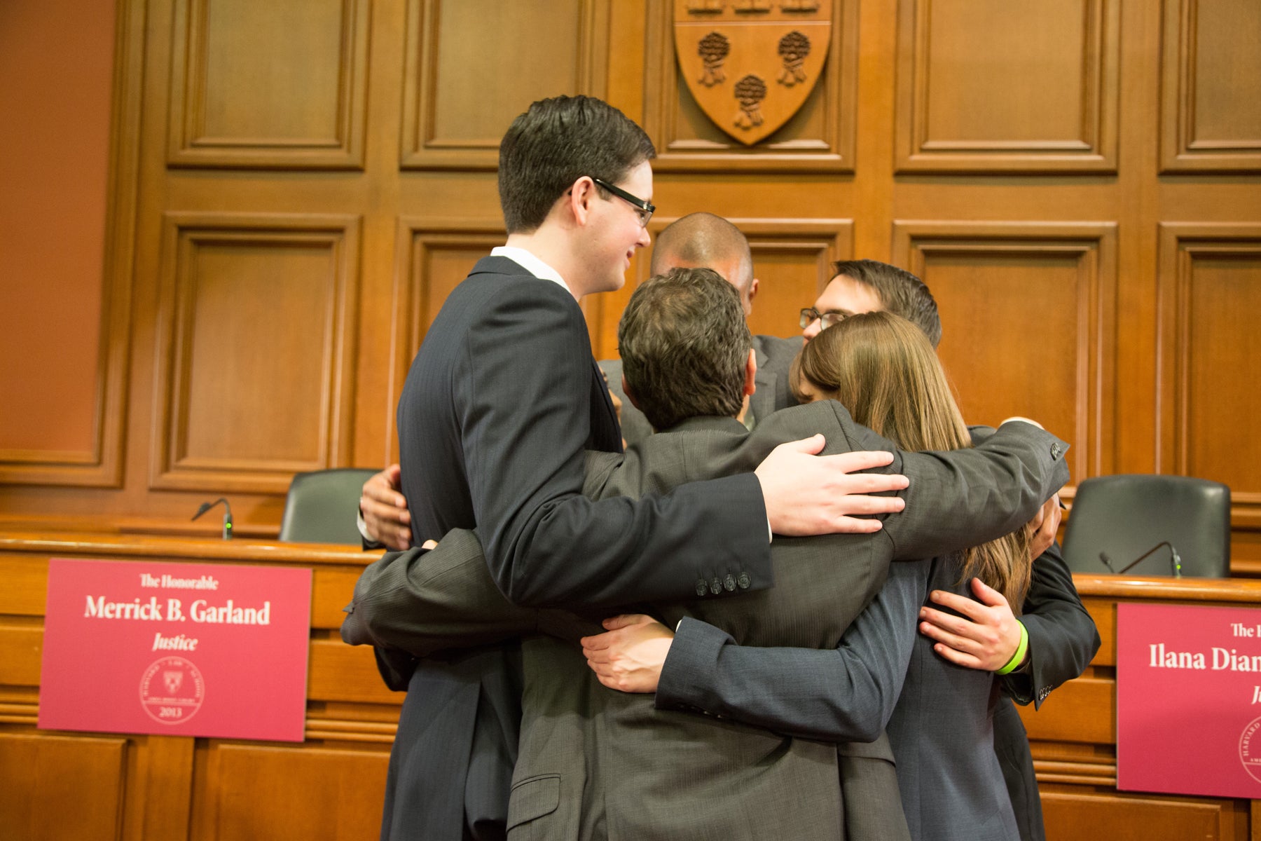 Group of people hugging