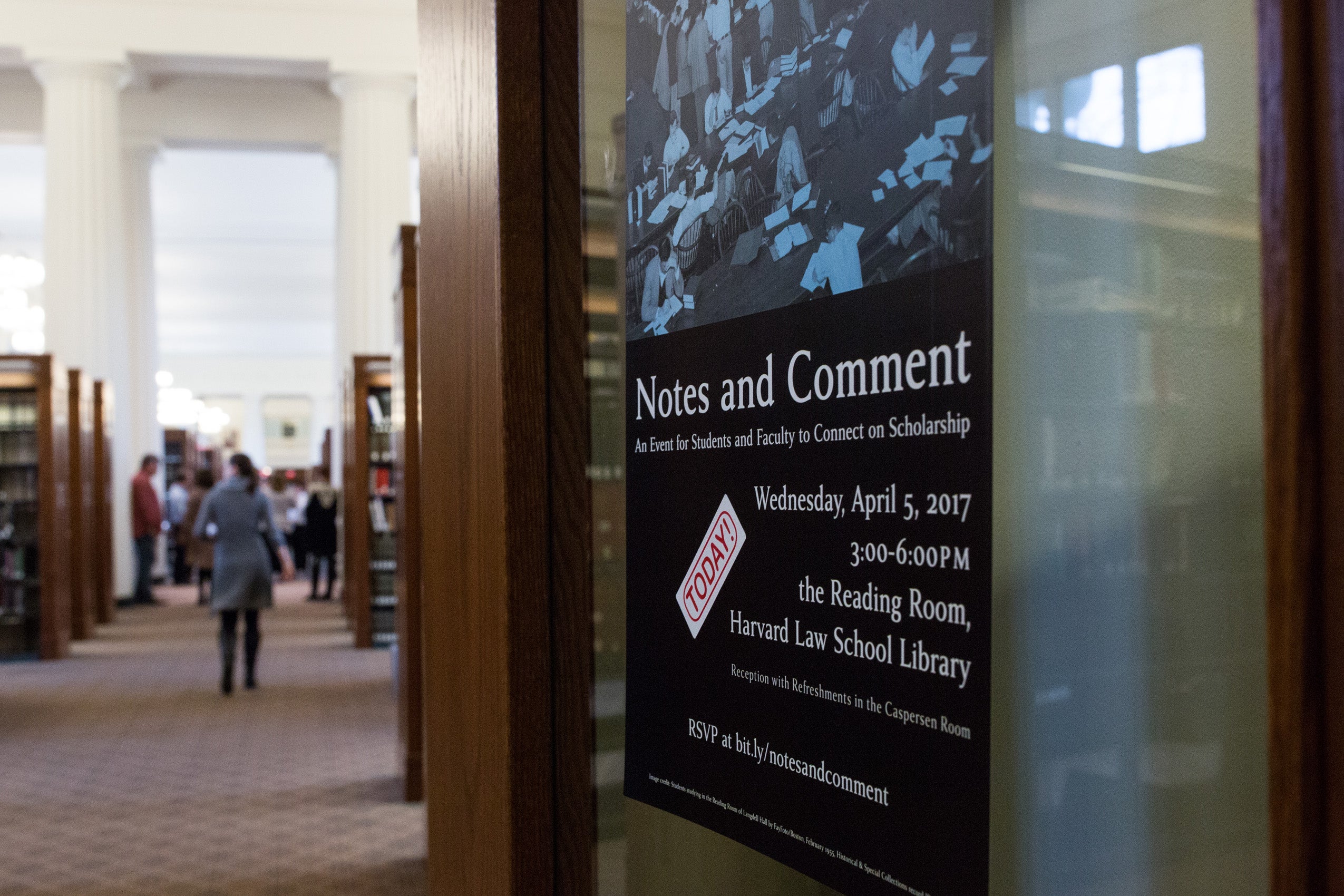 Poster advertising 'Notes and Comment'