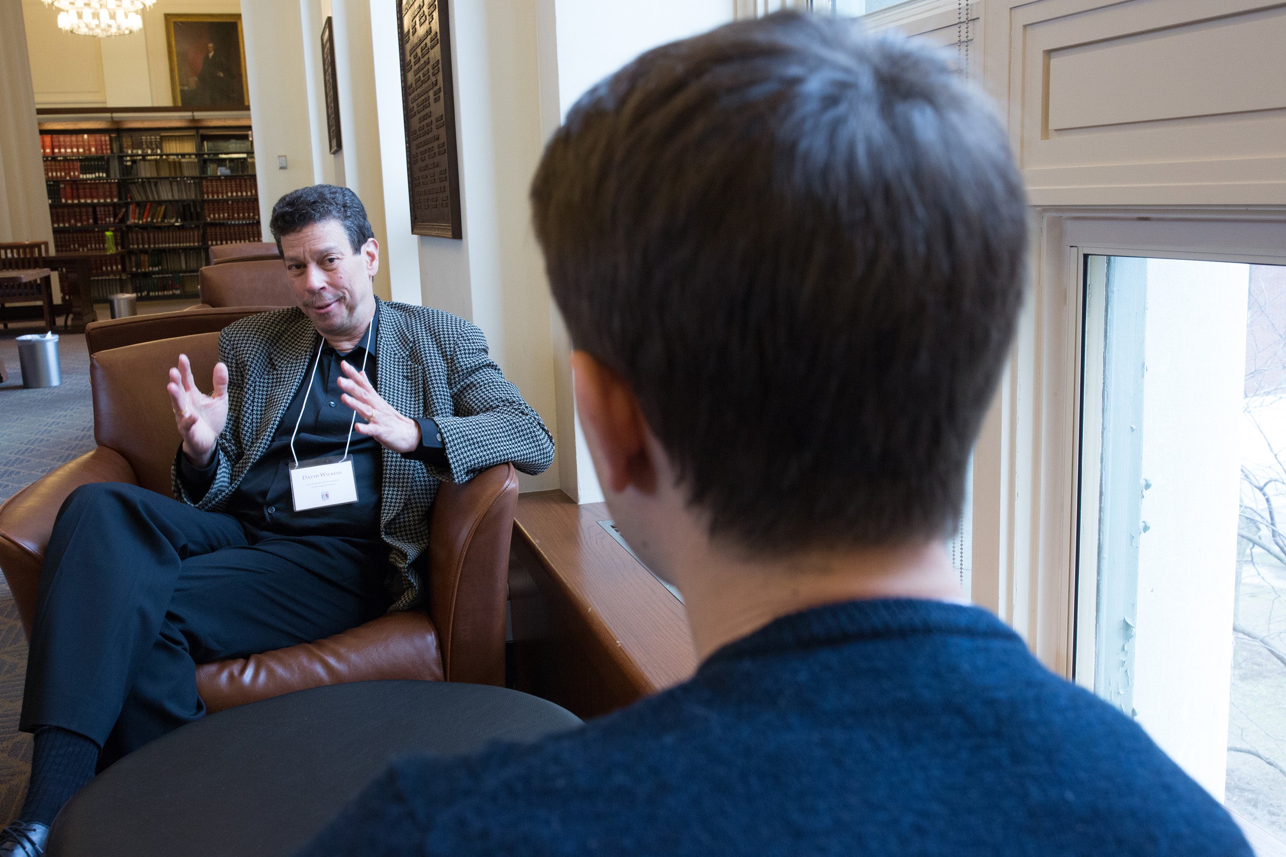 Two men having a conversation