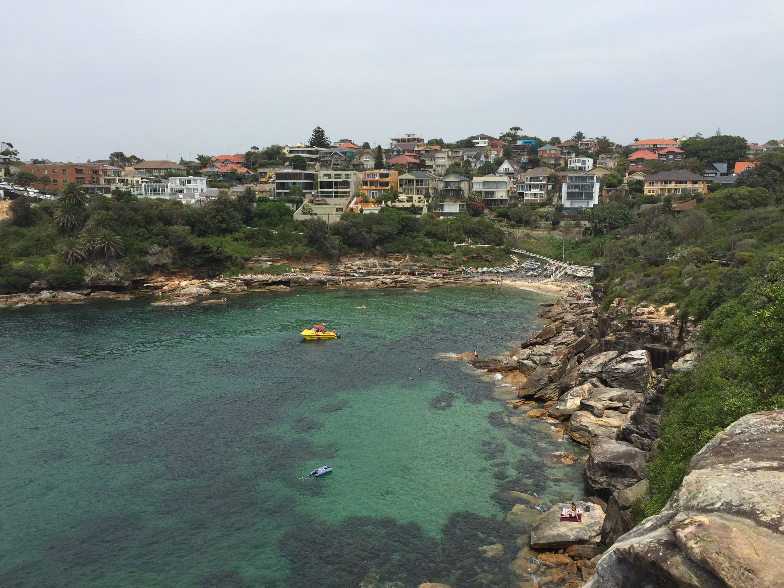 Homes overlooking a bay