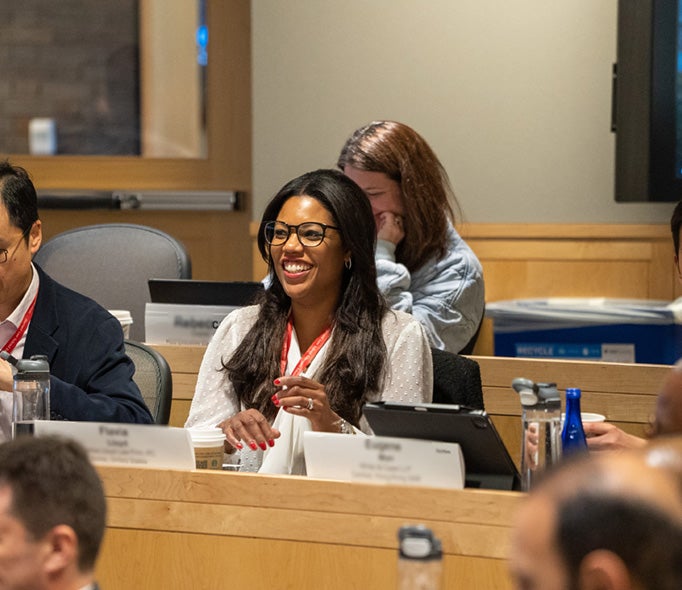 Executive Education participant in classroom