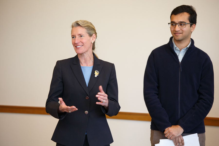 A man and a woman standing together