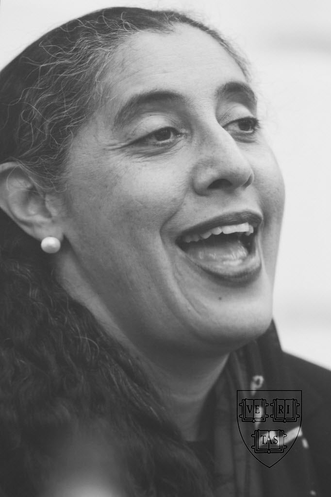 Black and white headshot of a woman