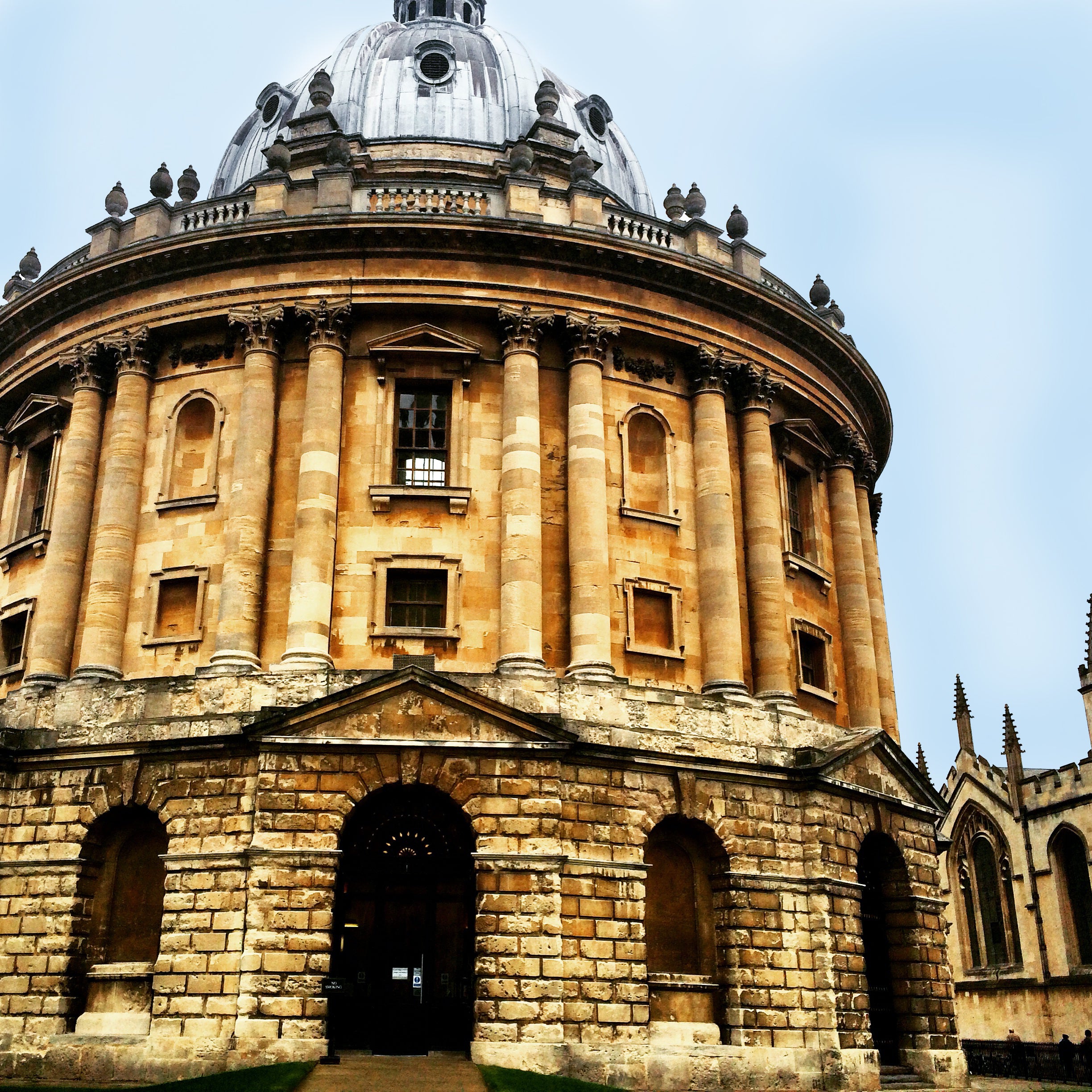 The exterior of a church