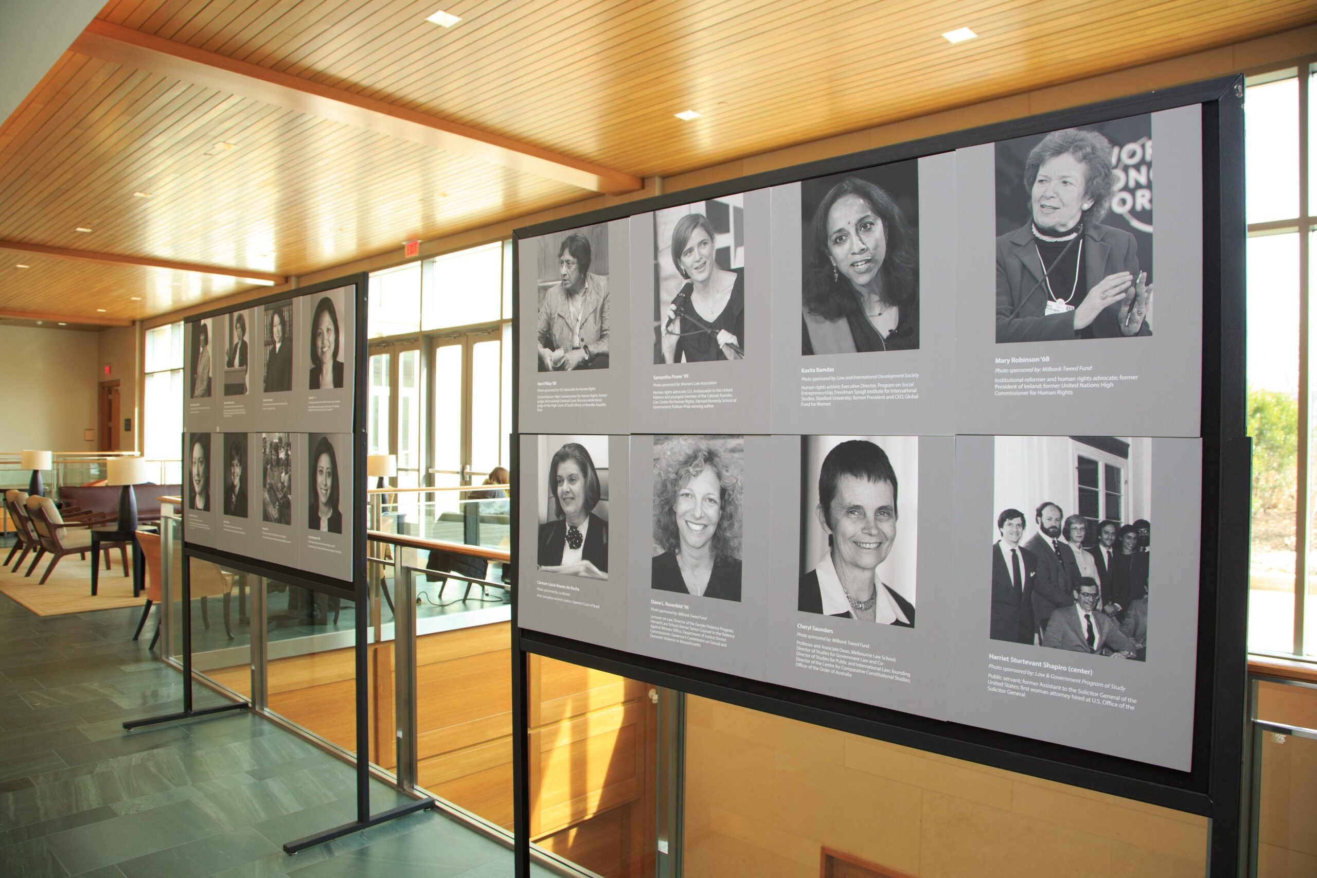 Display of several Black and white headshot of a women's black and white headshot