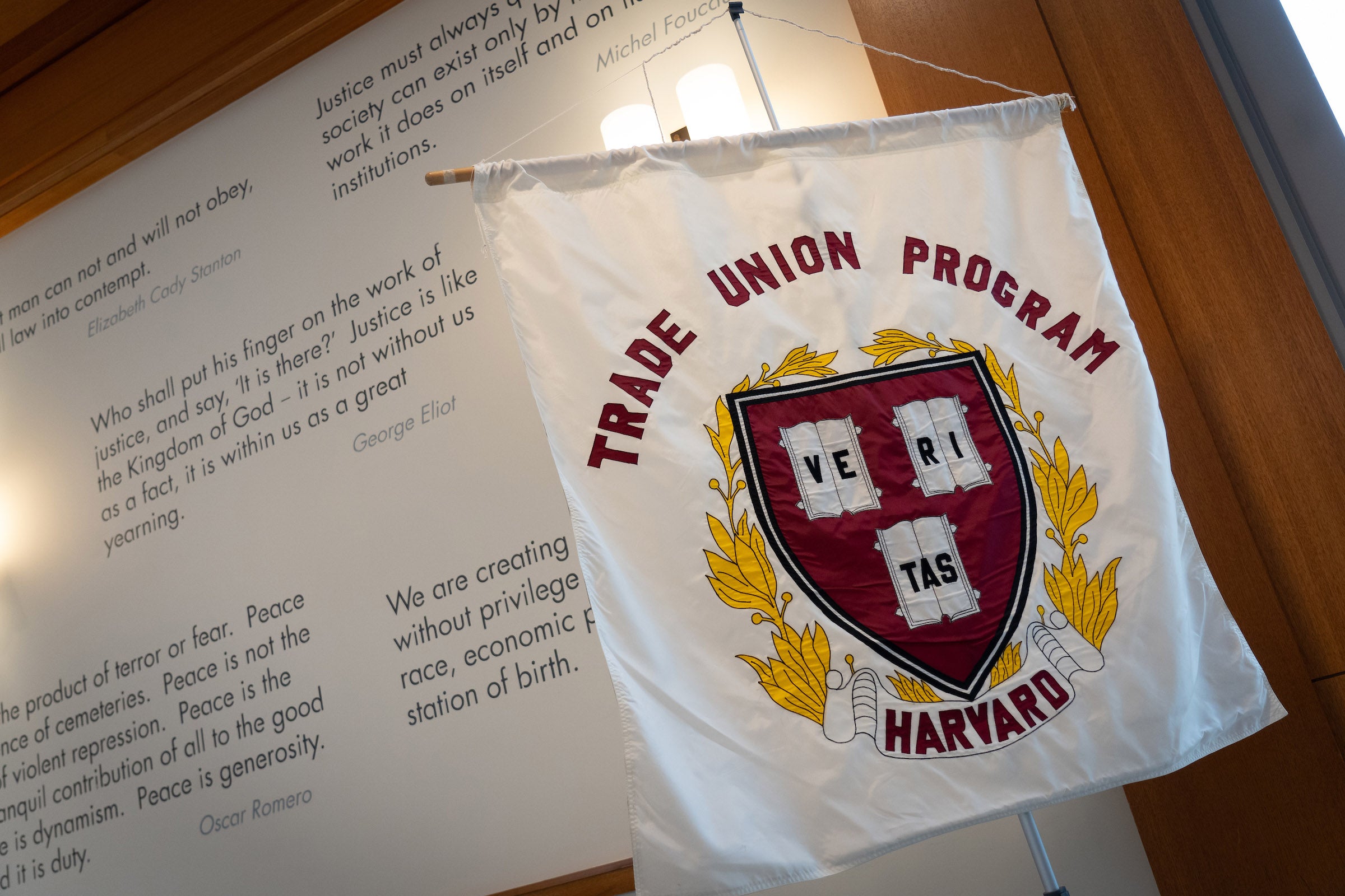 Harvard Trade Union Program banner.