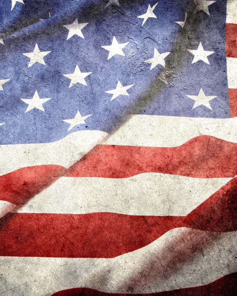 American flag.