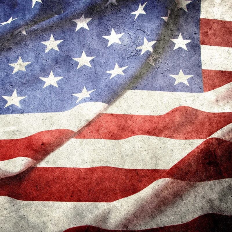 American flag.