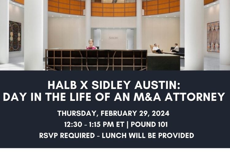 Image thumbnail for HALB x Sidley Austin: Day in the Life of an M&A Attorney