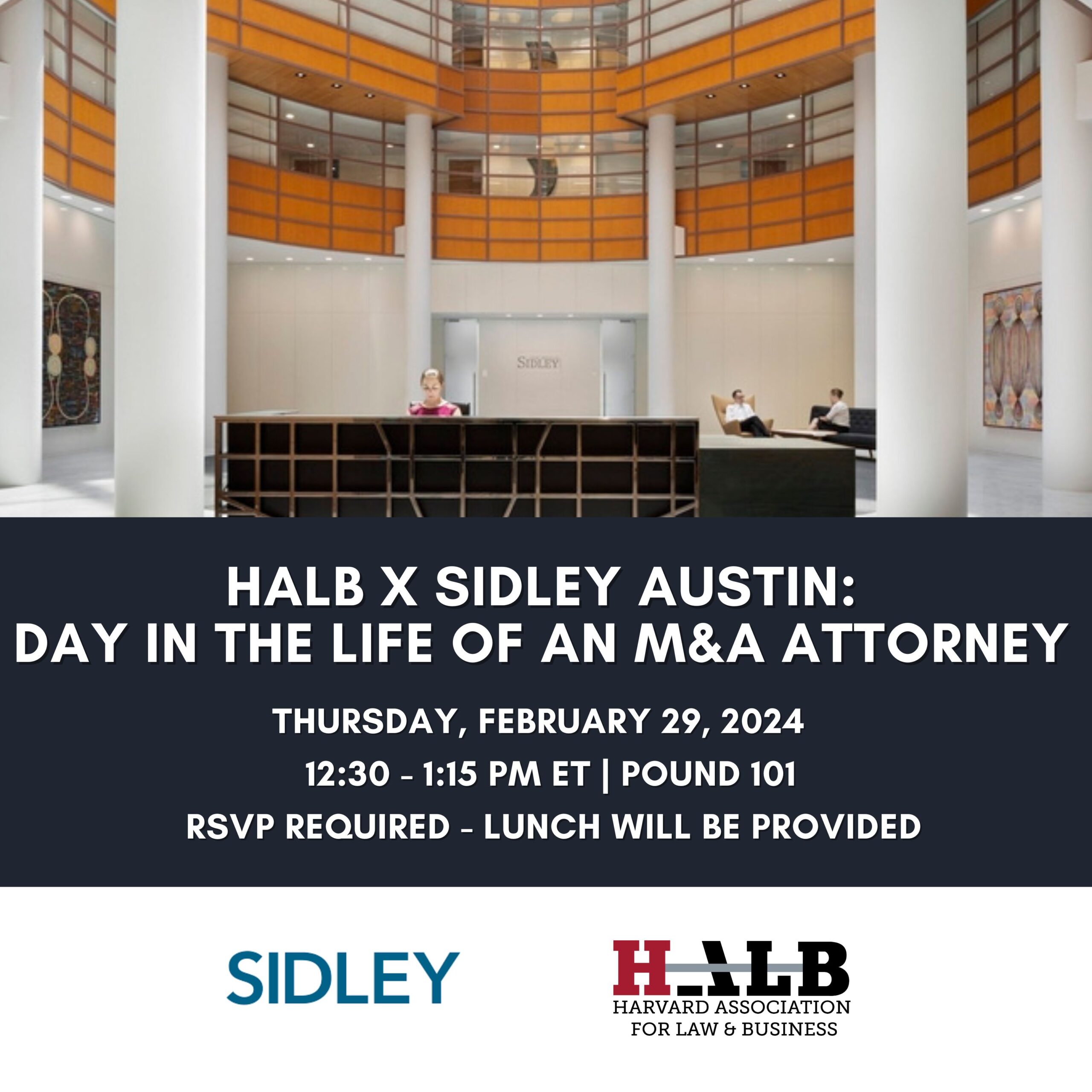 HALB x Sidley Austin: Day in the Life of an M&A Attorney - Harvard Law ...