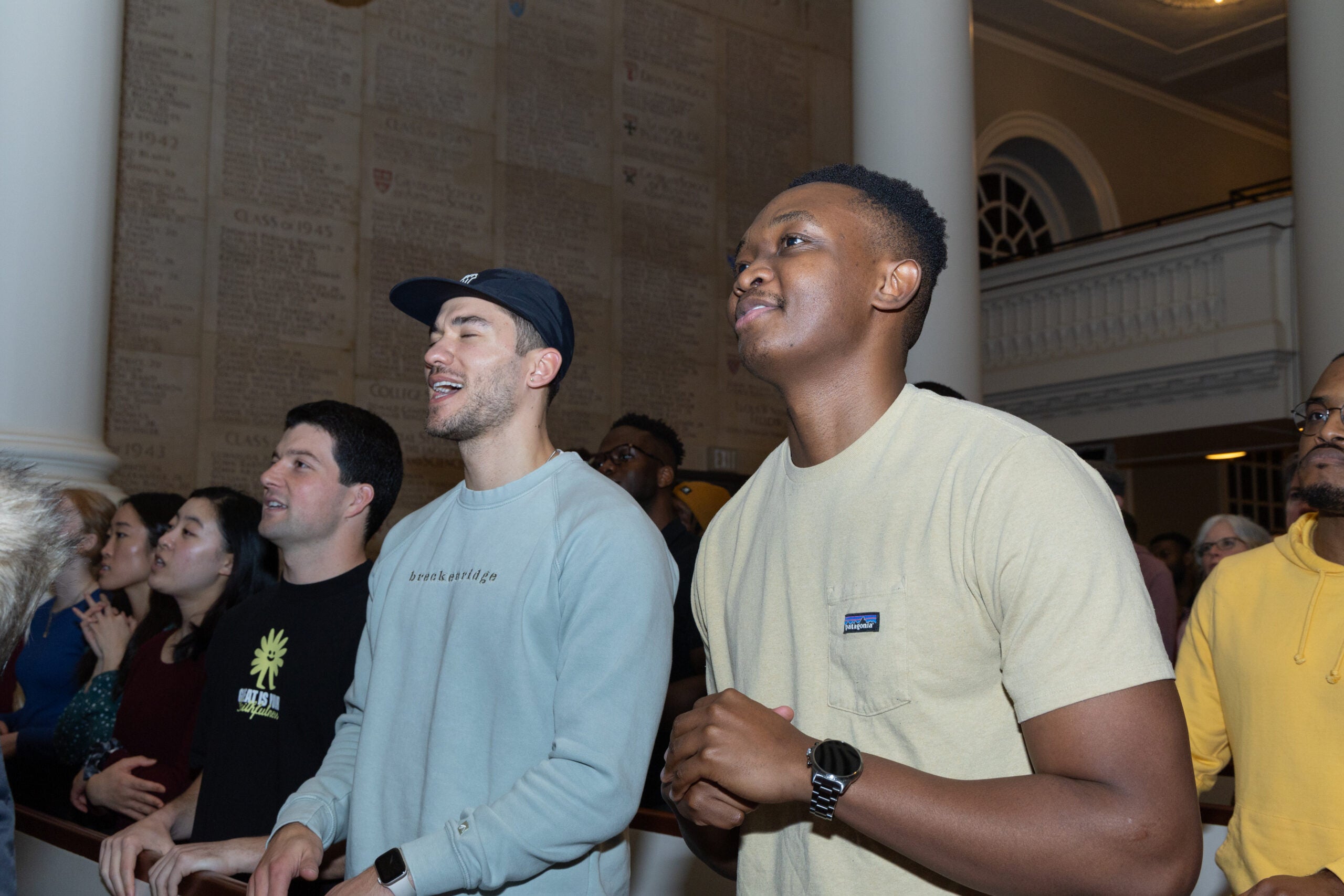 People singing together at the Celebration of Hope