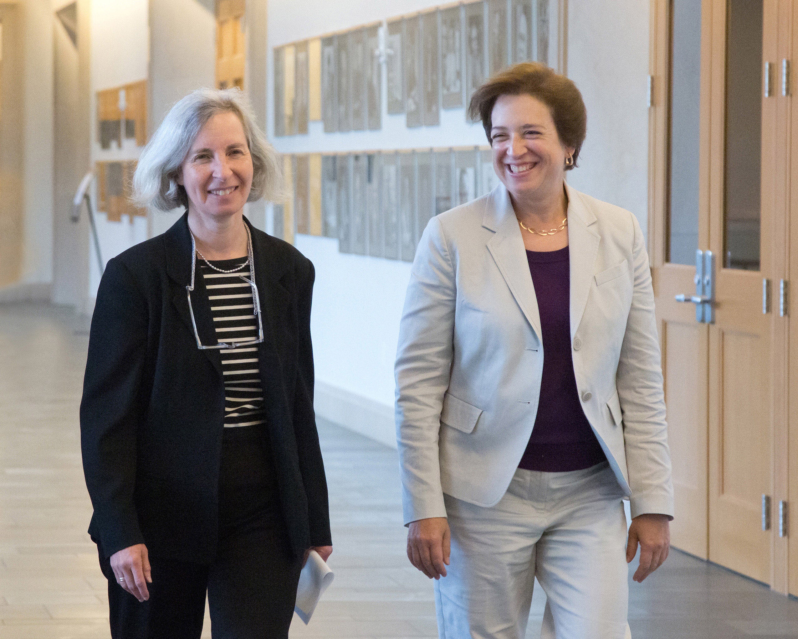 Minow and Elena Kagan walk together in WCC