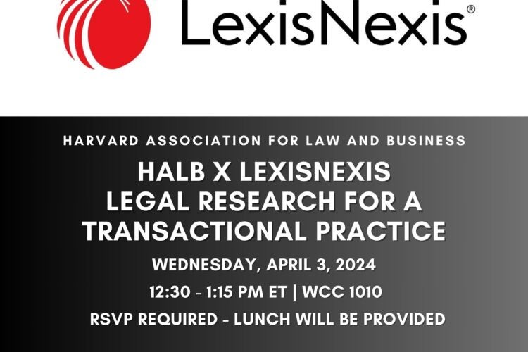 Image thumbnail for HALB x LexisNexis: Legal Research For A Transactional Practice