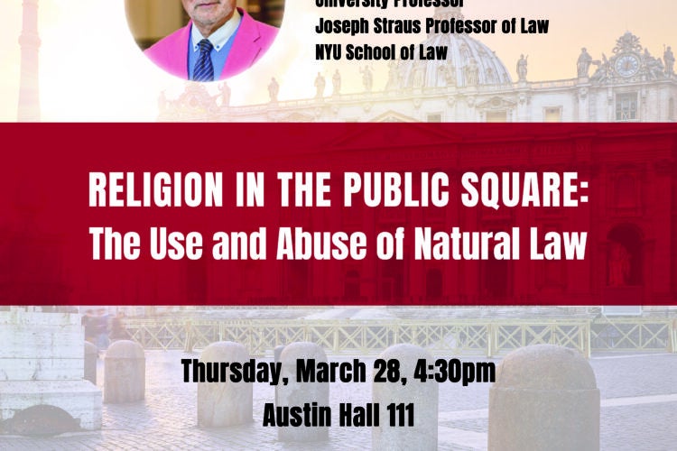 Image thumbnail for Religion in the Public Square: The Use and Abuse of Natural Law