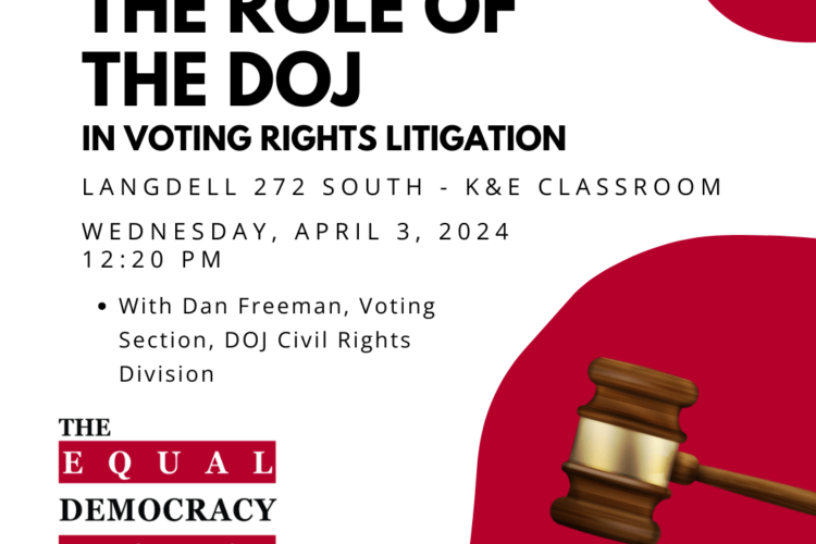 Image thumbnail for The Role of the Department of Justice in Voting Rights Litigation