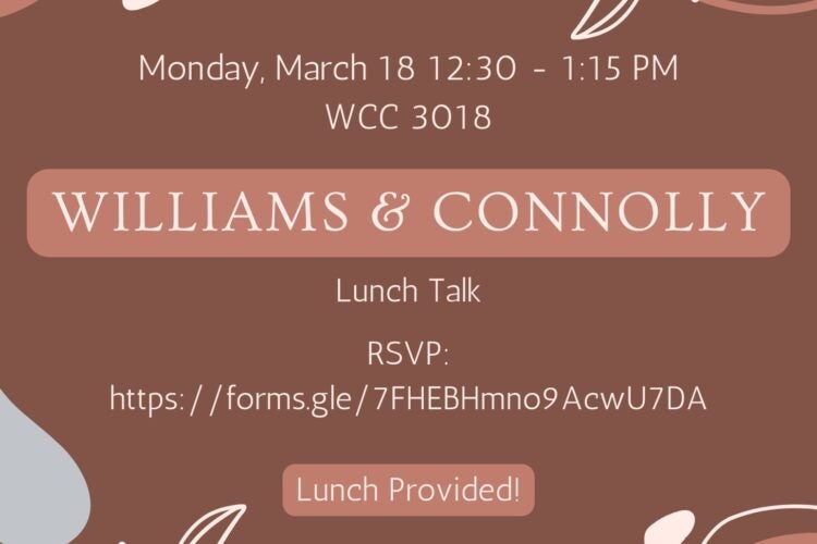 Image thumbnail for Williams & Connolly WLA Lunch Talk