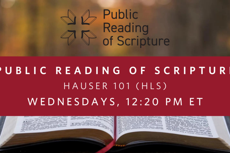 Image thumbnail for Public Reading of Scripture (HLS)