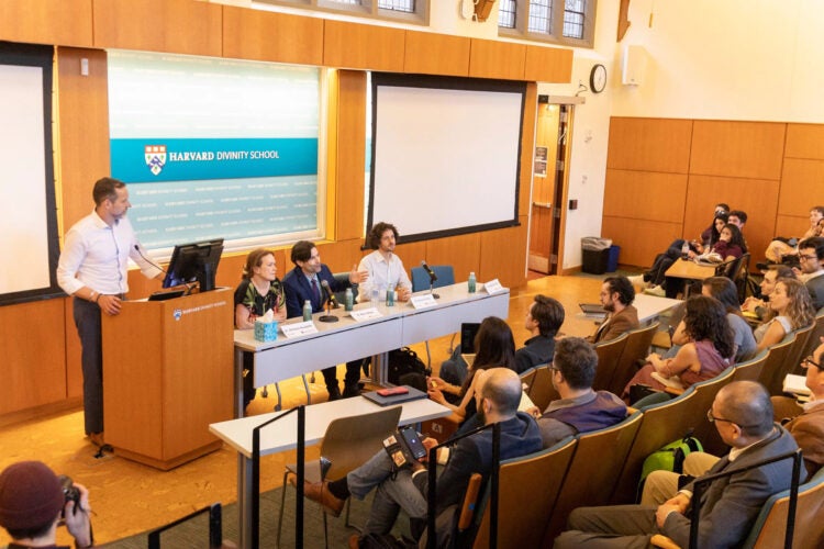 Divinity School psychedelics initiative panel.