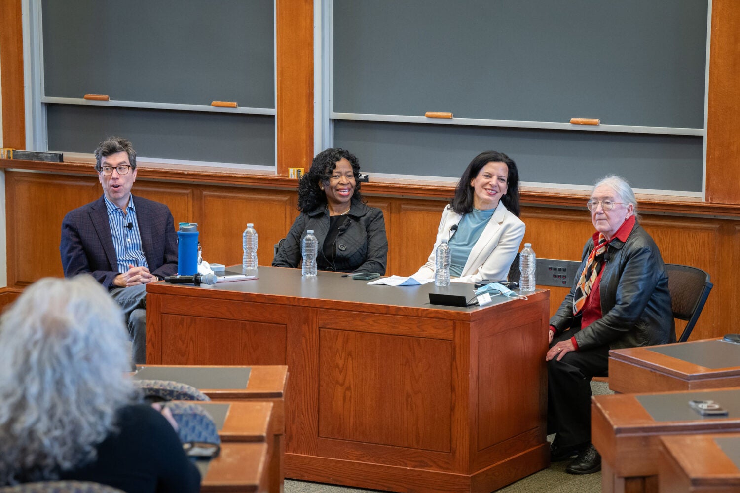 Jonathan Zittrain, Ruth Okediji, Juliette Kayyem, Janet Halley.