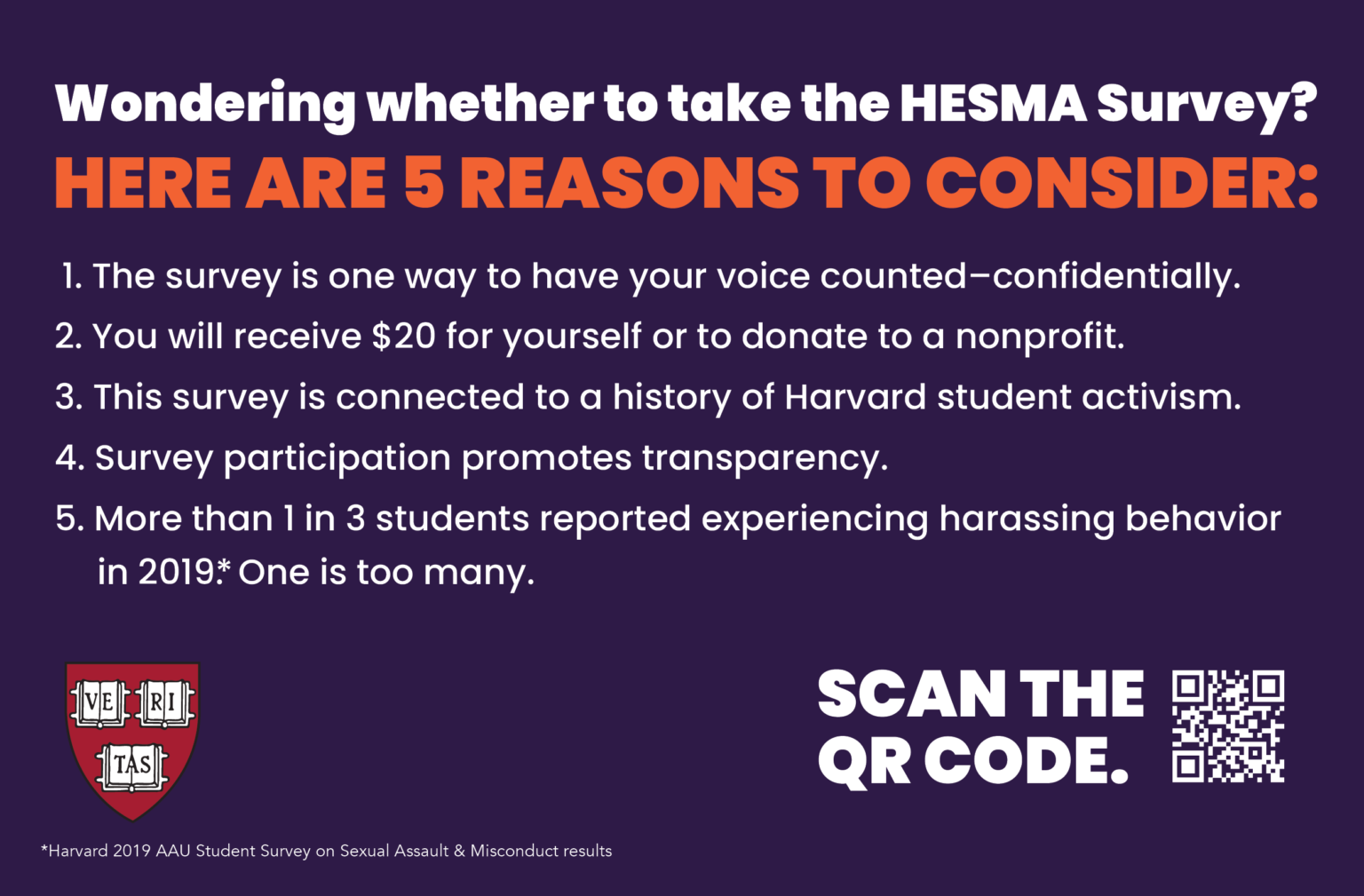 Poster for HESMA Survey