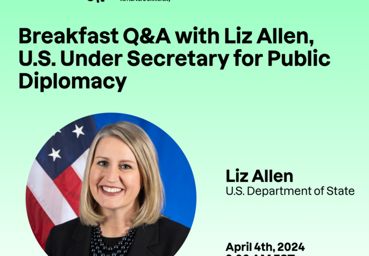 Image thumbnail for Breakfast Q&A with Liz Allen, U.S. Under Secretary for Public Dipolomacy