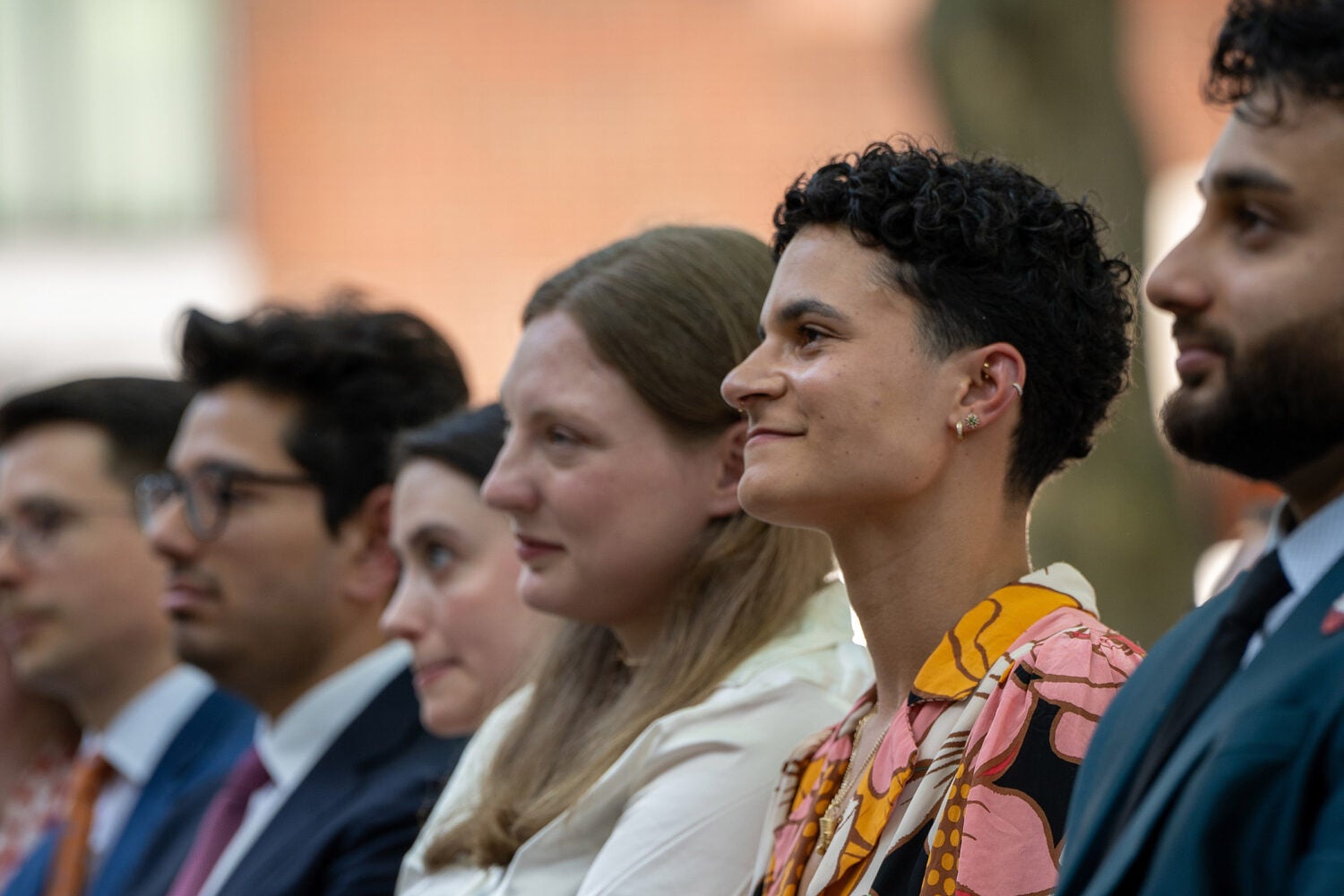 Students award winners at Class Day.