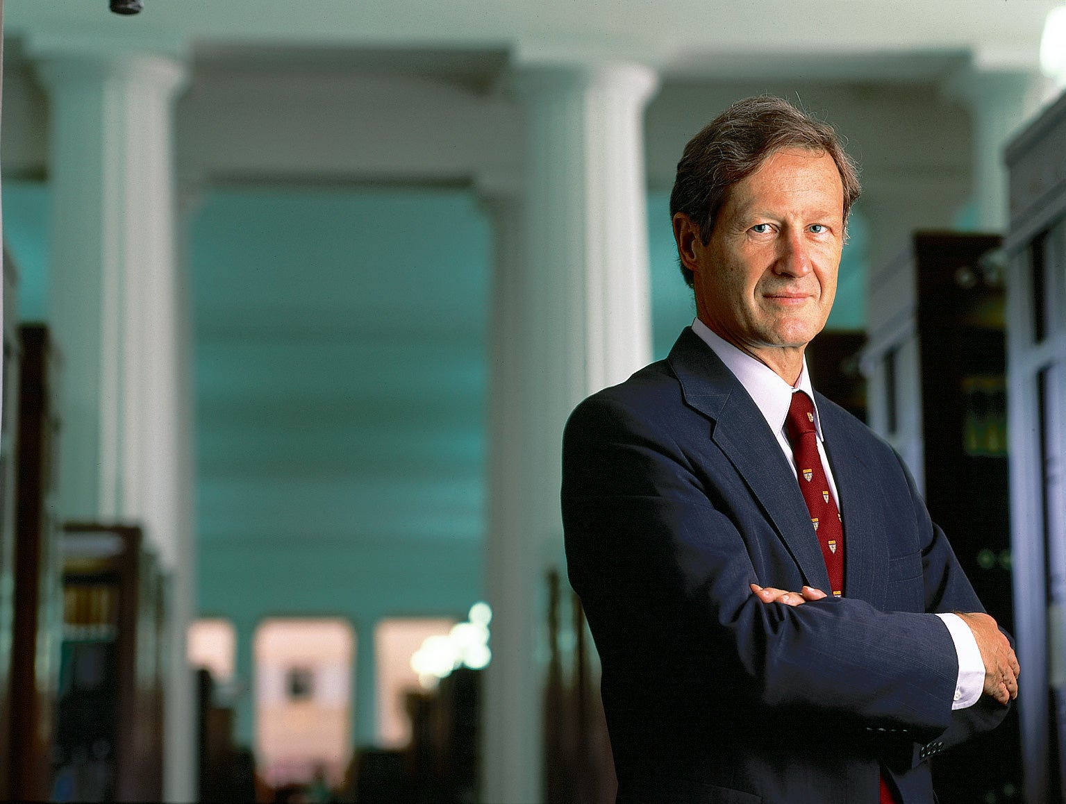 Man in suit poses