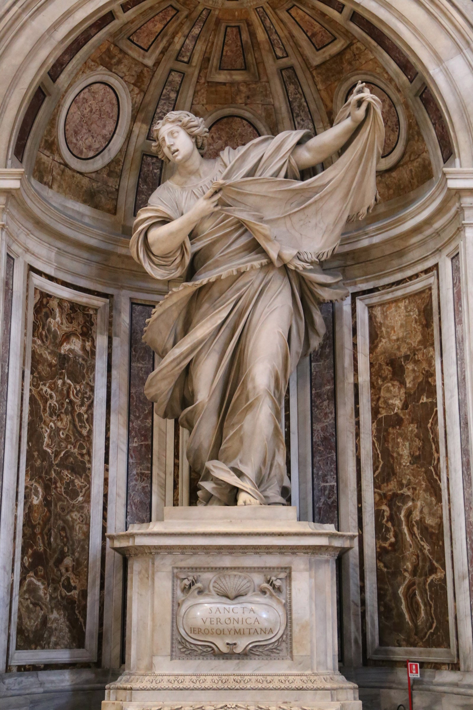 Saint Veronica pillar by by Francesco Mochi, 1629, at St. Peter's Basilica.