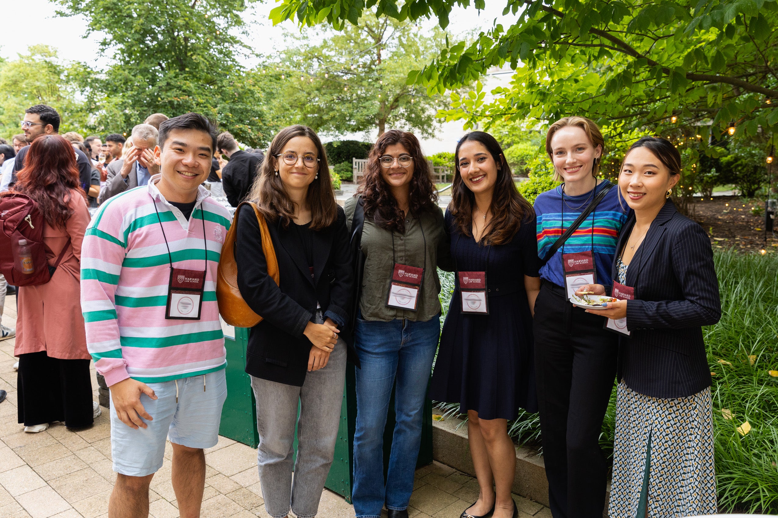 A group of students pose for a photo.