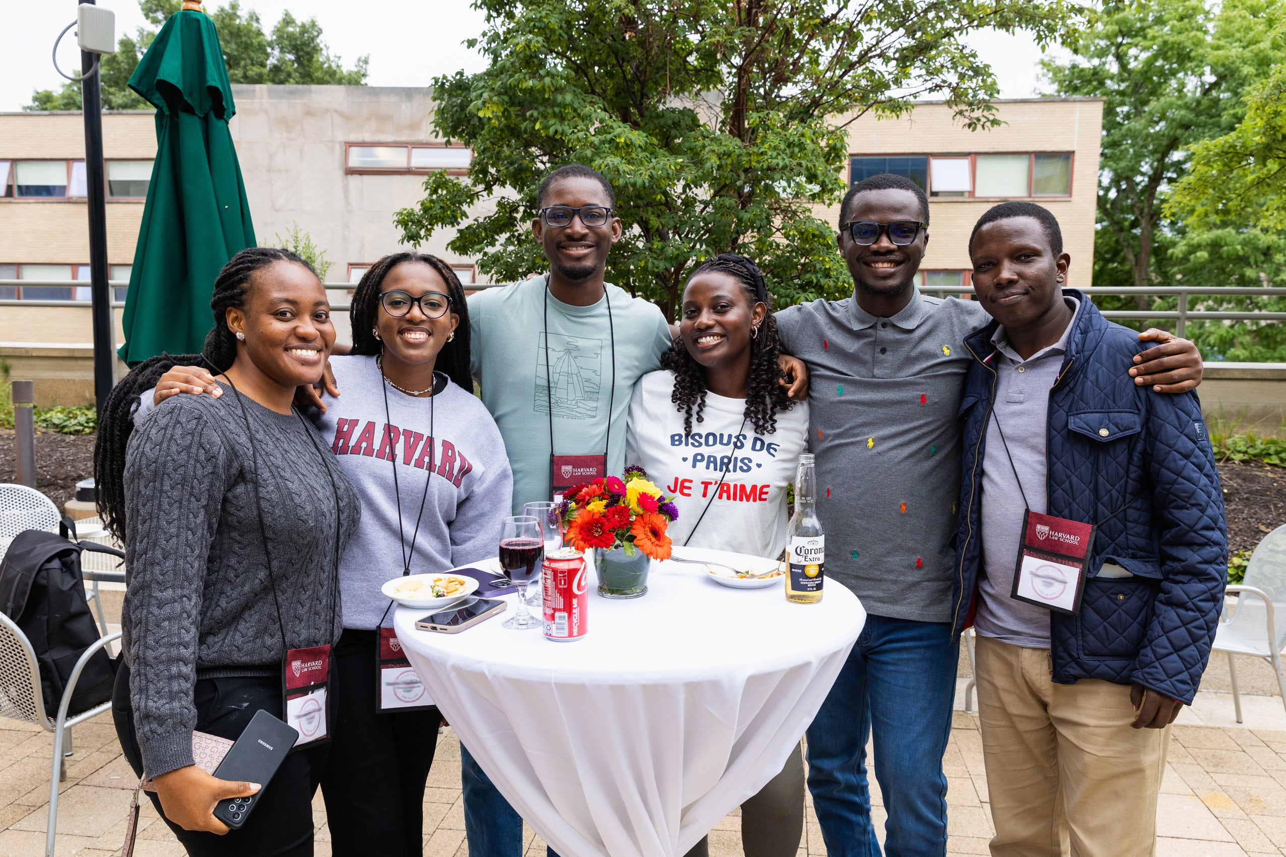 A group of students pose for a photo.