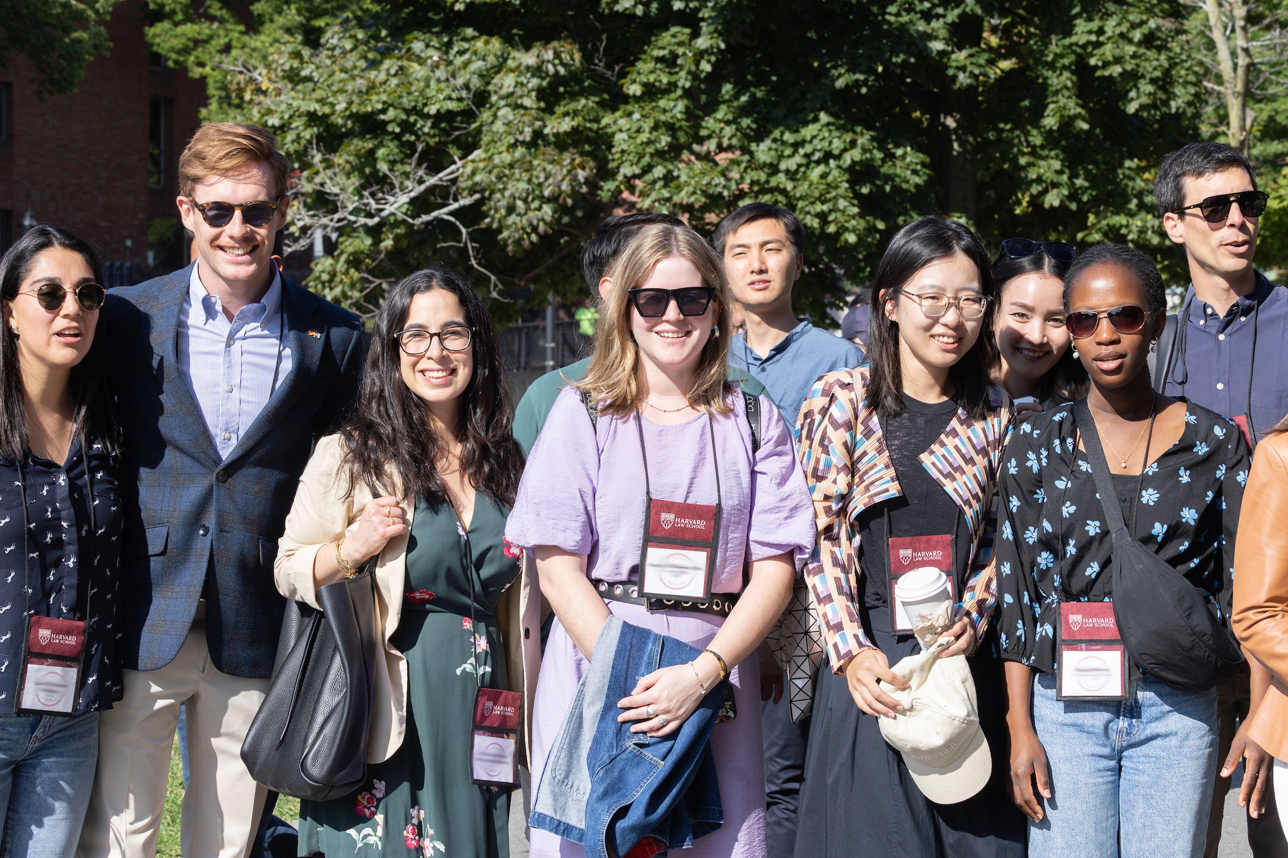A group of students pose for a photo.