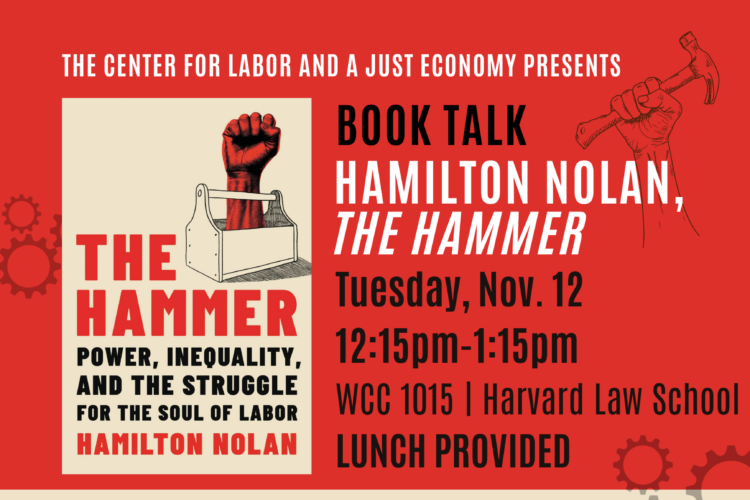 Image thumbnail for Book Talk: “The Hammer” with Hamilton Nolan