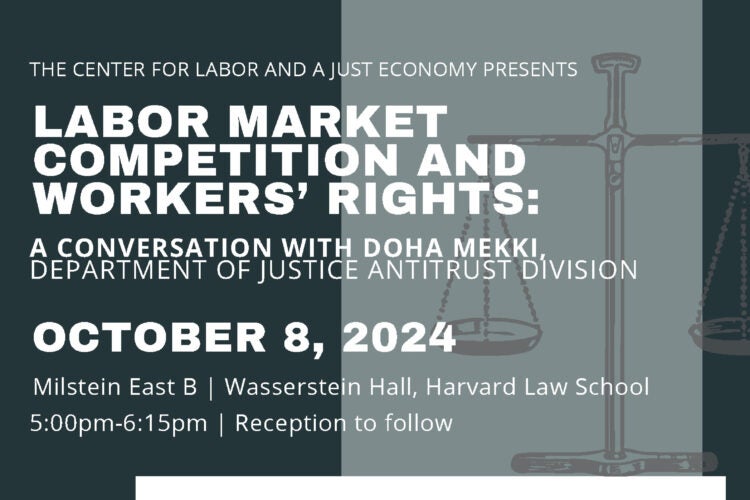 event poster for Conversation with Doha Mekki