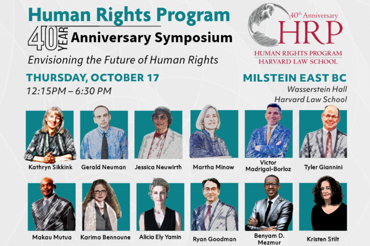 Speakers at the symposium titled: “Envisioning the Future of Human Rights.”