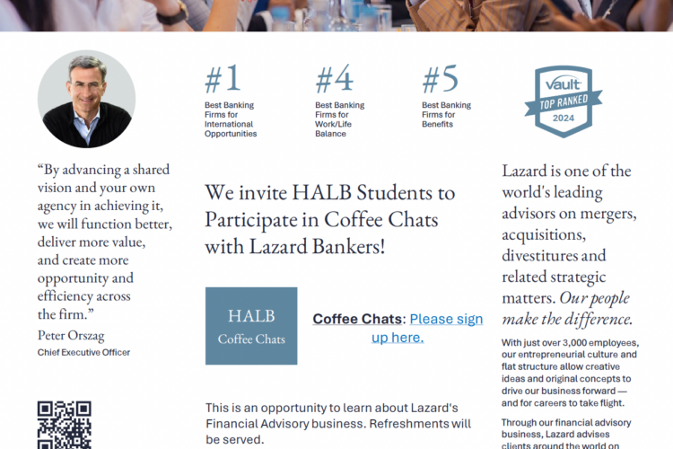 Image thumbnail for HALB x Lazard: Coffee Chats