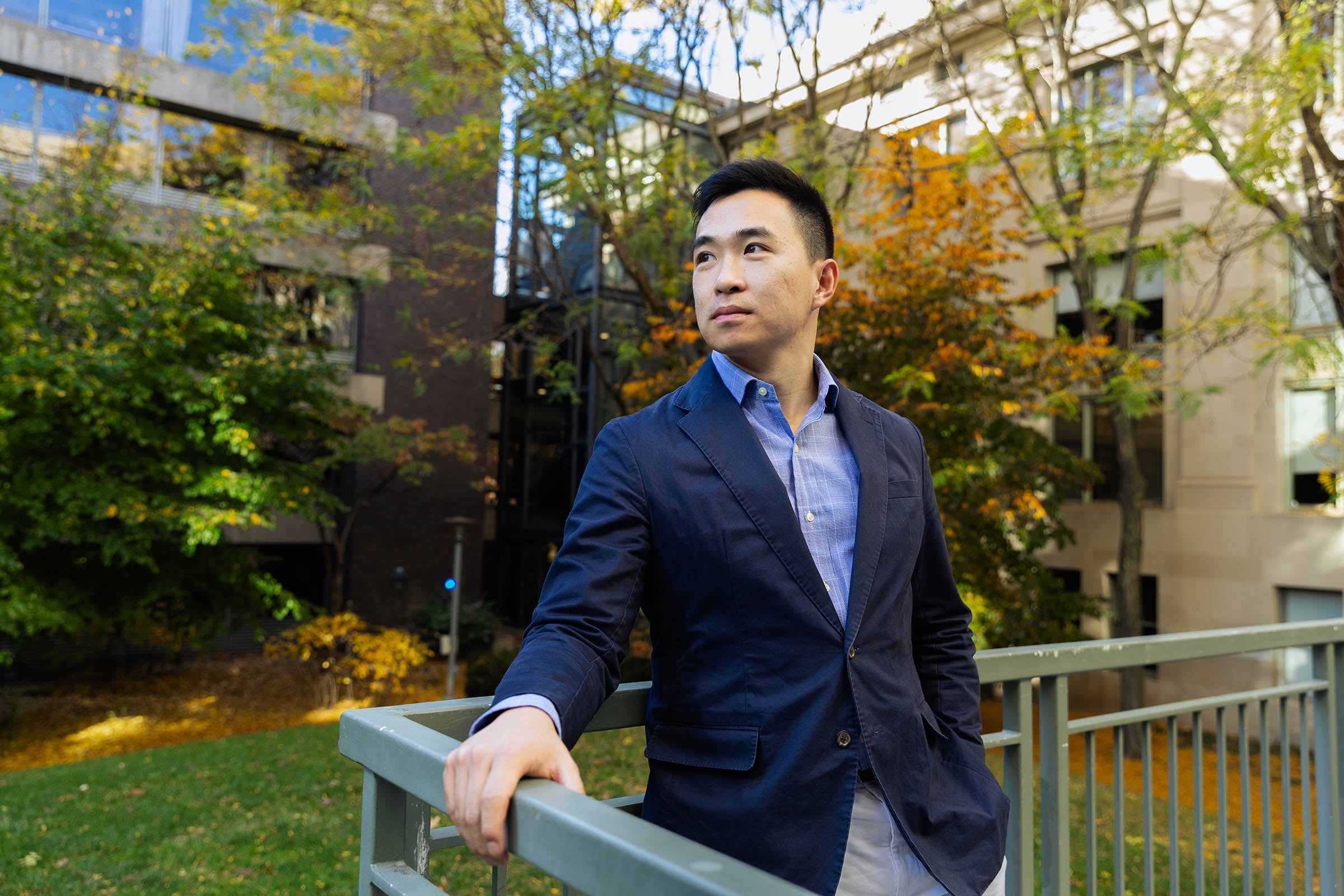 Featured image for For Chinese native Jonathan Zhangxu ’26, a military service path to Harvard Law article