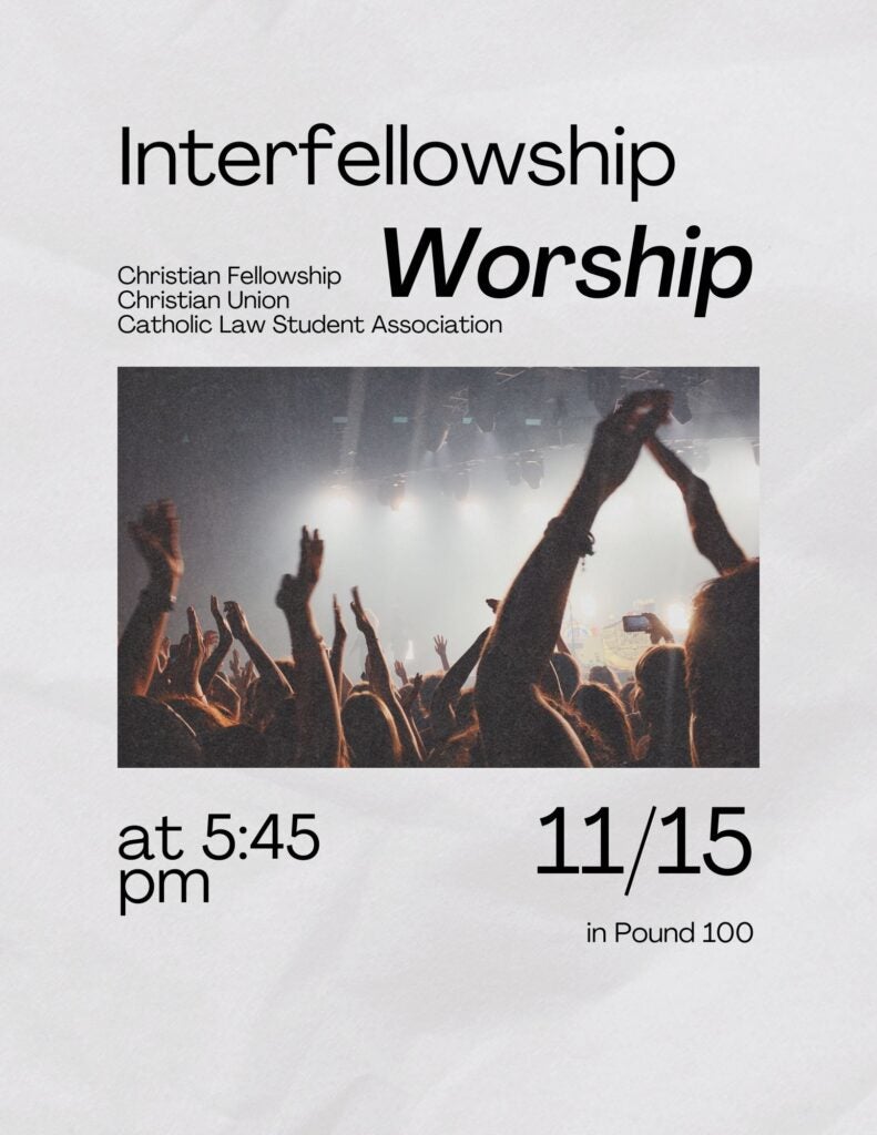 Interfellowship Worship Night - Harvard Law School | Harvard Law School