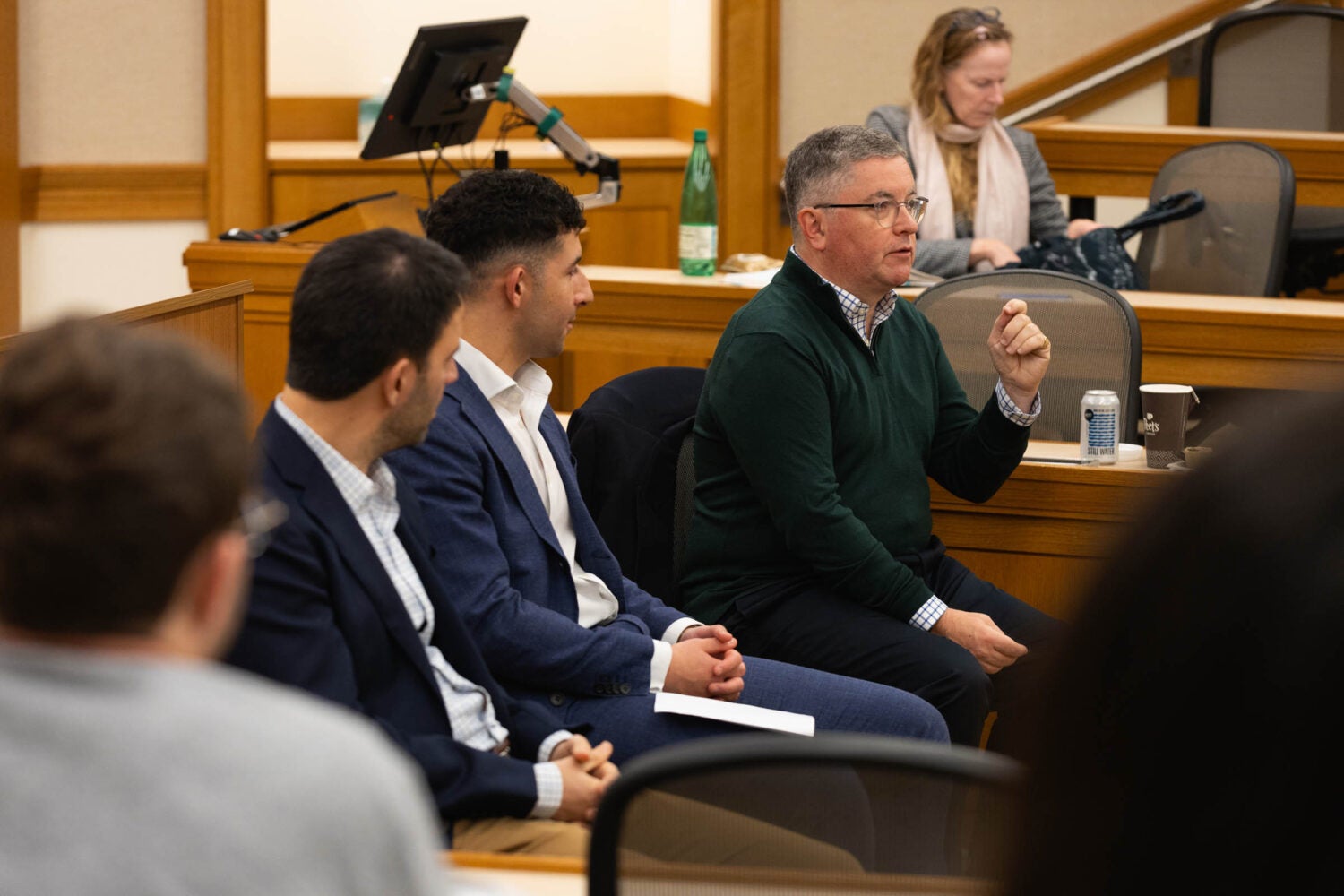 Robert Buckland speaks at panel.