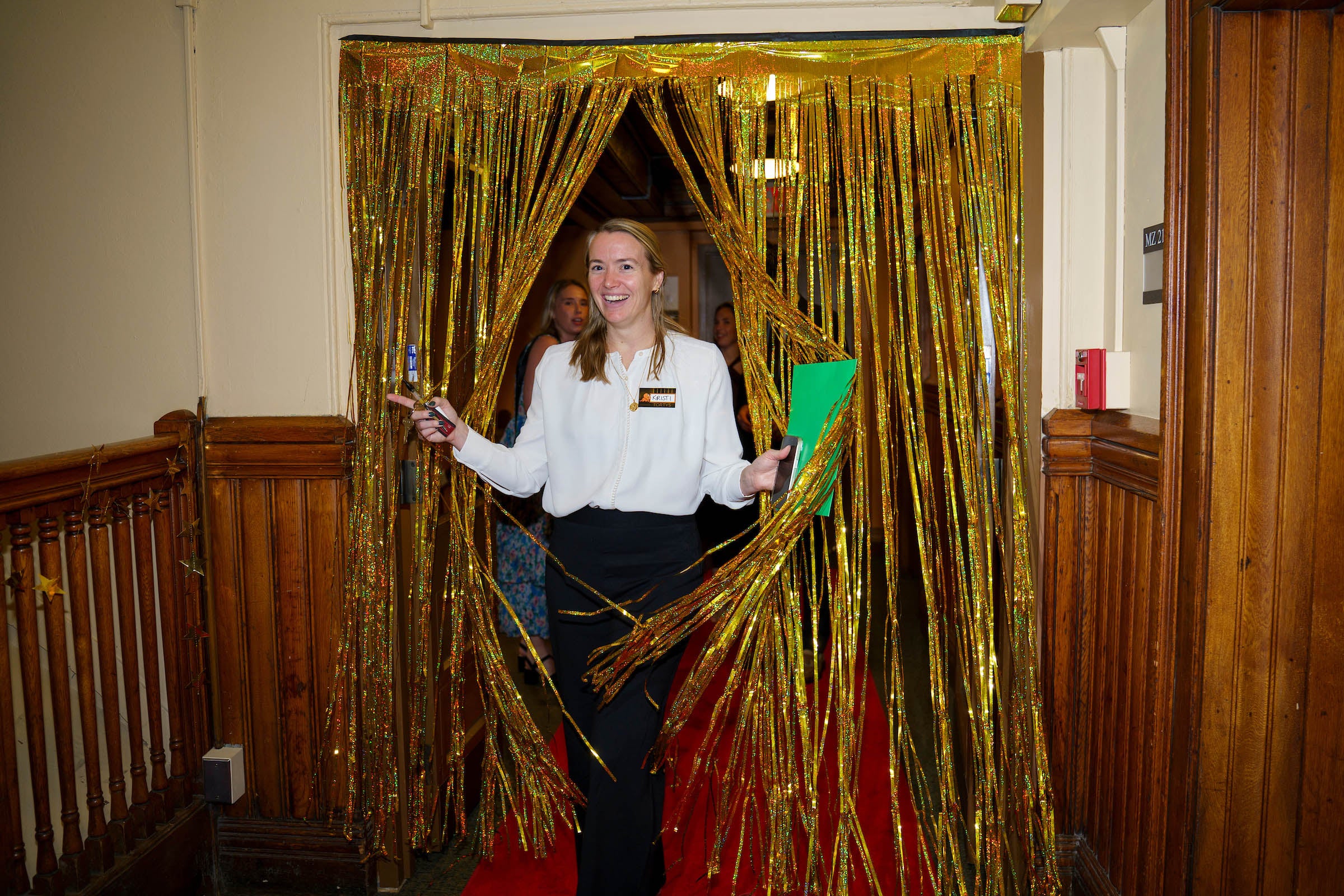 Kristi Jobson makes an entrance at the Tortys.