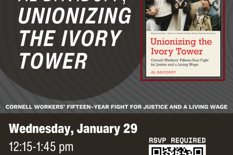 Image thumbnail for “Unionizing the Ivory Tower” – Lunchtime Book Talk with Al Davidoff