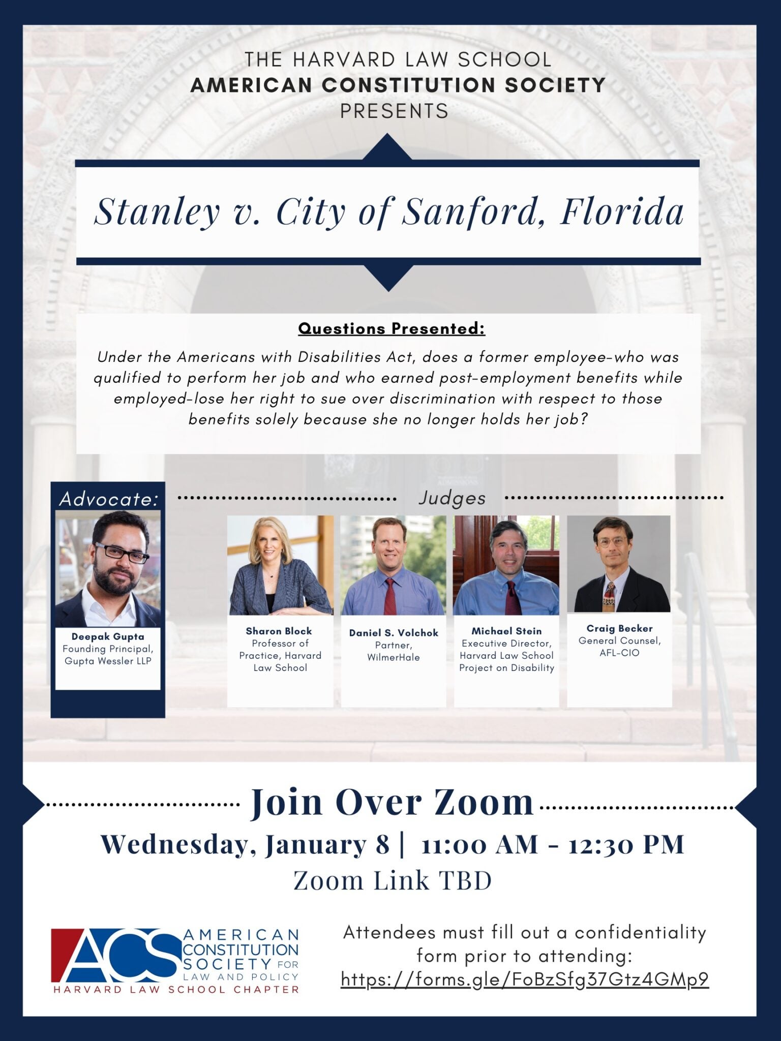 Stanley v. City of Sanford, Florida Supreme Court Moot Harvard Law