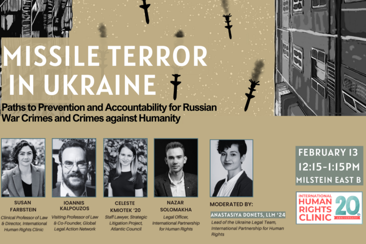 Image thumbnail for Missile Terror in Ukraine: Paths to Prevention and Accountability for Russian War Crimes and Crimes against Humanity