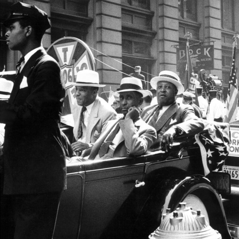 Labor leaders in the 1939 Labor Day Parade in New York City.