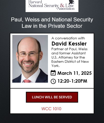 Image thumbnail for Paul, Weiss and National Security Law in the Private Sector